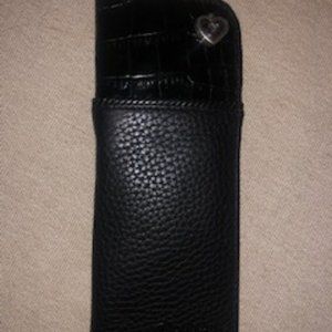 Brighton Vincenza Soft Eye Case w/Pewter & Choc. Heart